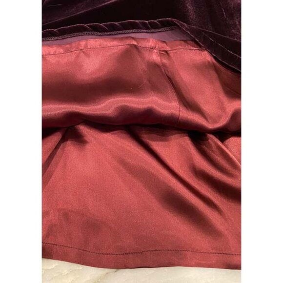 The J. Peterman Company: Vintage, deep plum (purplish) velvet dress, Size 6 - Picture 12 of 12